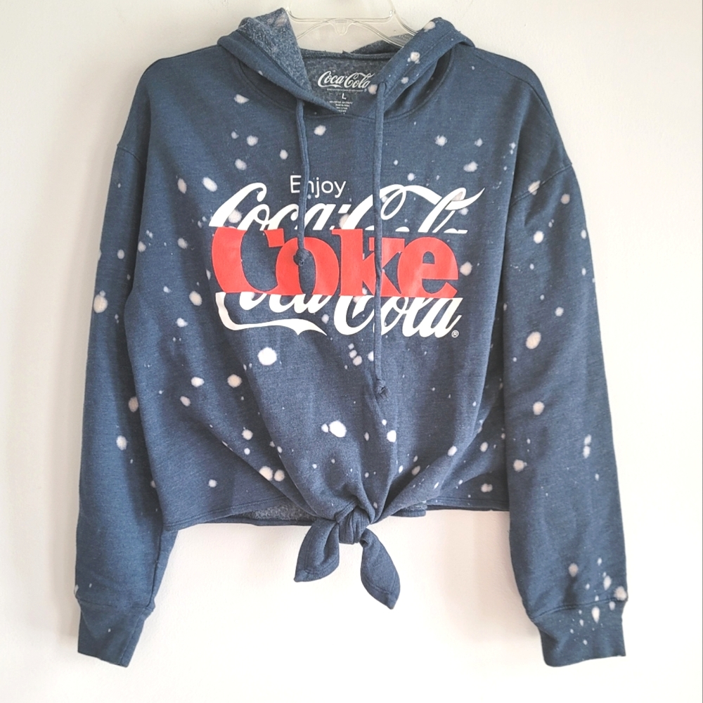 Coca Cola Fleece Graphic Hoodie NWT Size Large